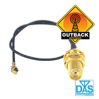 Cable RG1.13 20cm with IPEX U.FL to SMA Female Bulkhead Connector